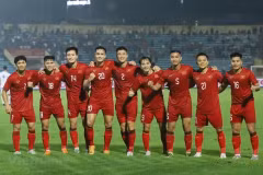 L'équipe nationale de football. Photo: VNA