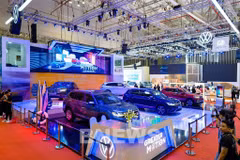 Le pavillon de Volkswagen au Salon automobile du Vietnam 2022. Photo: VNA 
