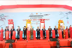 Cérémonie d'inauguration du village culturel Vietnam-Japon à Long An. Photo: VNA