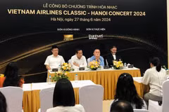 Cérémonie d'annonce du programme, à Hanoi, le 27 juin. Photo: VNA