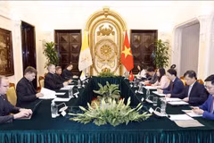 Vue de la 11e réunion annuelle du Groupe de travail conjoint Vietnam-Saint-Siège, à Hanoi, le 17 mai. Photo: VNA 