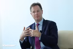 Nick Clegg, président des affaires mondiales de Meta. Photo : VietnamPlus