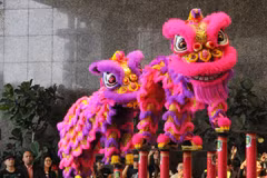 La danse de la licorne, du lion et du dragon, souvent pratiquée par les Hoa, est un mélange de danse, d’arts martiaux et de passion. Photo: vneconomy.vn