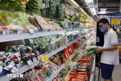 Dans un supermarché. Photo d'illustration: VNA