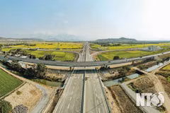 Le tronçon Nhon Son de l’autoroute Nord-Sud. Photo: Journal Ninh Thuân