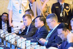 Le vice-ministre vietnamien de la Défense Hoàng Xuân Chiên au 21e Dialogue de Shangri-La 2024, à Singapour. Photo : VNA
