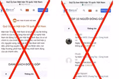 De faux sites se font passer pour le Front de la Patrie du Vietnam pour soutirer de l'argent à des particuliers ou des entreprises, soi-disant pour le compte des victimes du typhon Yagi. Photo: VNA