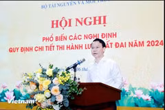 Le ministre des Ressources naturelles et de l’Environnement (MoNRE) Dô Duc Duy. Photo: VietnamPlus