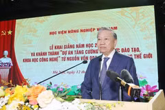 Le secrétaire général du Parti et président de la République Tô Lâm lors de l’événement, à l’Académie des sciences agricoles du Vietnam, le 12 octobre. Photo: VNA
