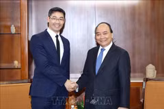 Le Premier ministre Nguyen Xuan Phuc reçoit un ancien vice-chancelier allemand 