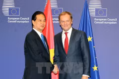 Rencontres entre Nguyen Tan Dung et des dirigeants de l'UE
