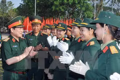 Cours d'anglais pour des officiers vietnamiens