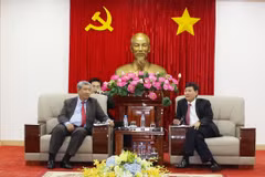 Une délégation de haut rang de Vientiane se rend à Binh Duong
