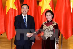 Entretien Nguyen Thi Kim Ngan - Zhang Dejiang