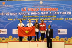 Karaté : le Vietnam termine en tête des 7es Championnats d’Asie du Sud-Est