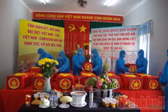 Kon Tum: 21 restes de soldats volontaires vietnamiens tombés au Laos et au Cambodge retrouvées