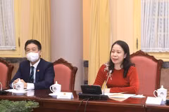 La vice-présidente reçoit des femmes diplomates étrangères au Vietnam