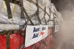 La première cargaison de secours en provenance d'Australie est arrivée au Vietnam. Photo : Ambassade d'Australie