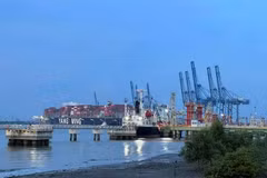 Le 3e quai de l'entrepôt de GNL de Thi Vai. Photo: VNA