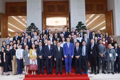 Réception de la délégation du Conseil d’affaires UE-ASEAN. Photo: VNA