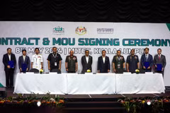 Signature d'accords lors des DSA et NATSEC en Malaisie. Photo: Benama