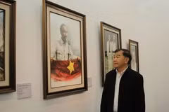 'artiste vietnamien d'outre-mer (Viêt kiêu) Dao Trong Ly et ses oeuvres. Photo : internet