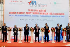 Ouverture du Vietnam Medipharm Expo 2019 à Hanoï