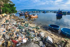 Ouverture d'une exposition de photos sur les déchets plastiques à Hanoï