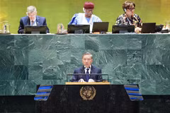 Le secrétaire général du Parti communiste du Vietnam et président vietnamien To Lam assiste au Sommet de l’avenir de l’ONU. Photo . VNA