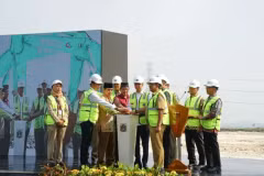 Lors de l'inauguration de l'usine RDF à Rorotan, au nord de Jakarta, le 13 mai (Photo : ANTARA)