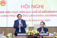 Le Premier ministre Pham Minh Chinh lors de la conférence. Photo : VNA