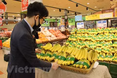 Des bananes vietnamiennes dans les rayons de la chaîne de supermarchés sud-coréenne Lotte Mart