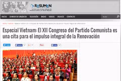 La presse argentine parle du 12e Congrès national du Parti
