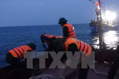 Ba Ria-Vung Tau : secours à 12 pêcheurs en danger