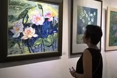 Vernissage de l’exposition de peinture ‘’Lotus’’ à Hanoi