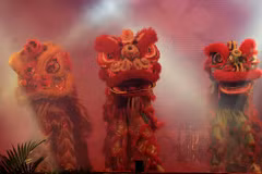 Delta du Mékong: ouverture du 1er tournoi de danse de la licorne
