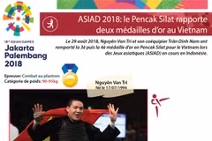 ASIAD 2018: le Pencak Silat rapporte deux médailles d’or au Vietnam