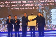 Deuxième consécration mondiale du géoparc mondial de Dông Van