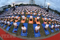 Plus de 1.200 personnes pratiquent le yoga ensemble à Da Nang