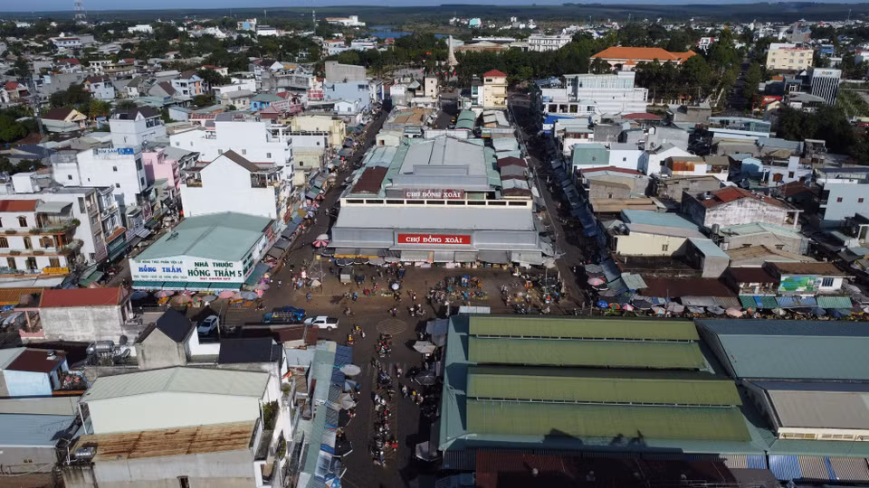 Le marché de Dông Xoai a été construit en 1994 et rénové fin 2021. Photo: VNA