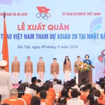 La vice-PM Pham Thi Thanh Tra à la cérémonie de départ de la délégation vietnamienne pour l’ASIAD 20