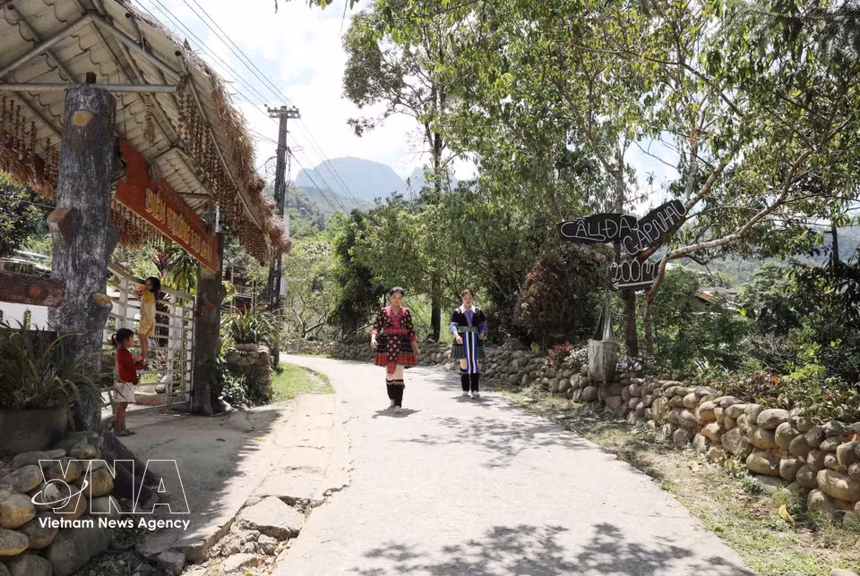 À Lao Chai, paysages naturels et culture locale contribuent au développement du tourisme communautaire. Photo : VNA