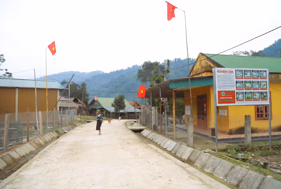 Le village de Bung témoigne désormais d’une transformation profonde et d'un essor nouveau, s’épanouissant au cœur de l’immensité verdoyante du parc national de Pu Mat. Photo : VNA