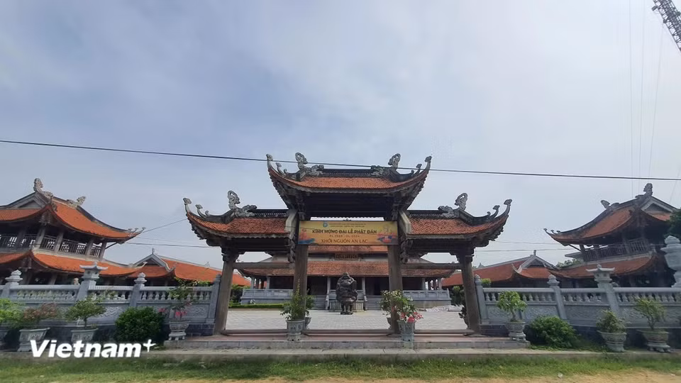 La pagode Lam Son est située dans la commune de Quynh Yên, district de Quynh Luu. Photo : VietnamPlus