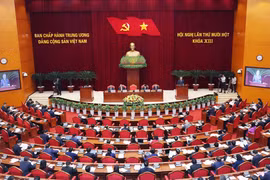 Le 11e Plénum du Parti communiste du Vietnam (PCV) du 13e mandat. Photo: VNA