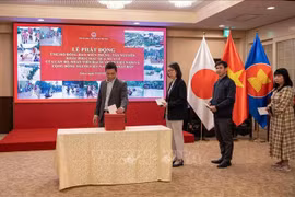 L'ambassade du Vietnam au Japon appelle aux dons pour les victimes des inondations. Photo: VNA