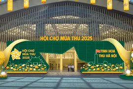 La porte d'entrée de Foire d’Automne 2025. Photo: VnEconomy 