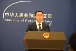 Lin Jian, porte-parole du ministère chinois des Affaires étrangères. Photo: VOV