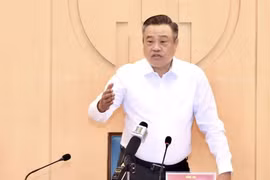 Le président du Comité populaire de Hanoi, Trân Sy Thanh. Photo: VNA