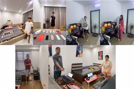 Plusieurs suspects arrêtés dans le cadre de l’enquête. Photo: Police de la ville de Quang Ninh.